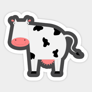 Happy cow Sticker